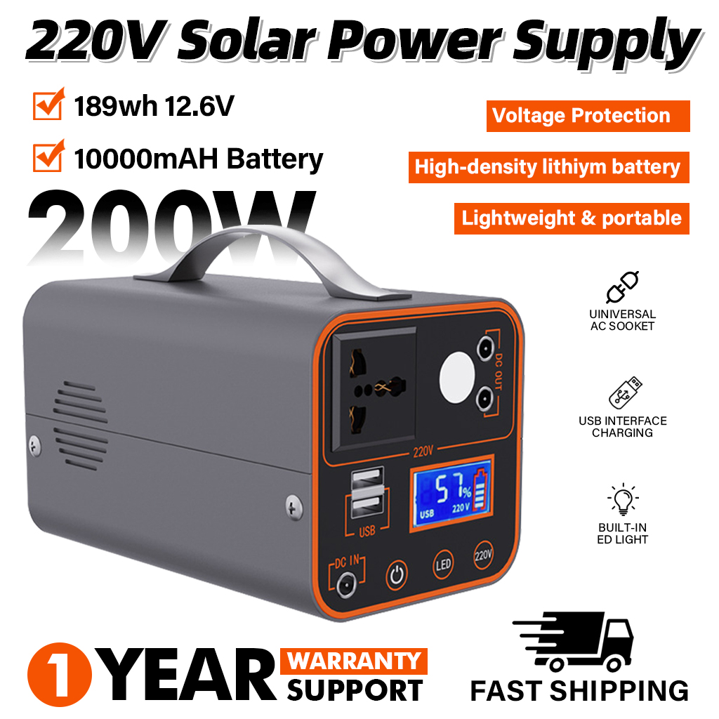 Outdoor Power Bank With Ac Outlet - Przenośna stacja zasilania 200W 220V z