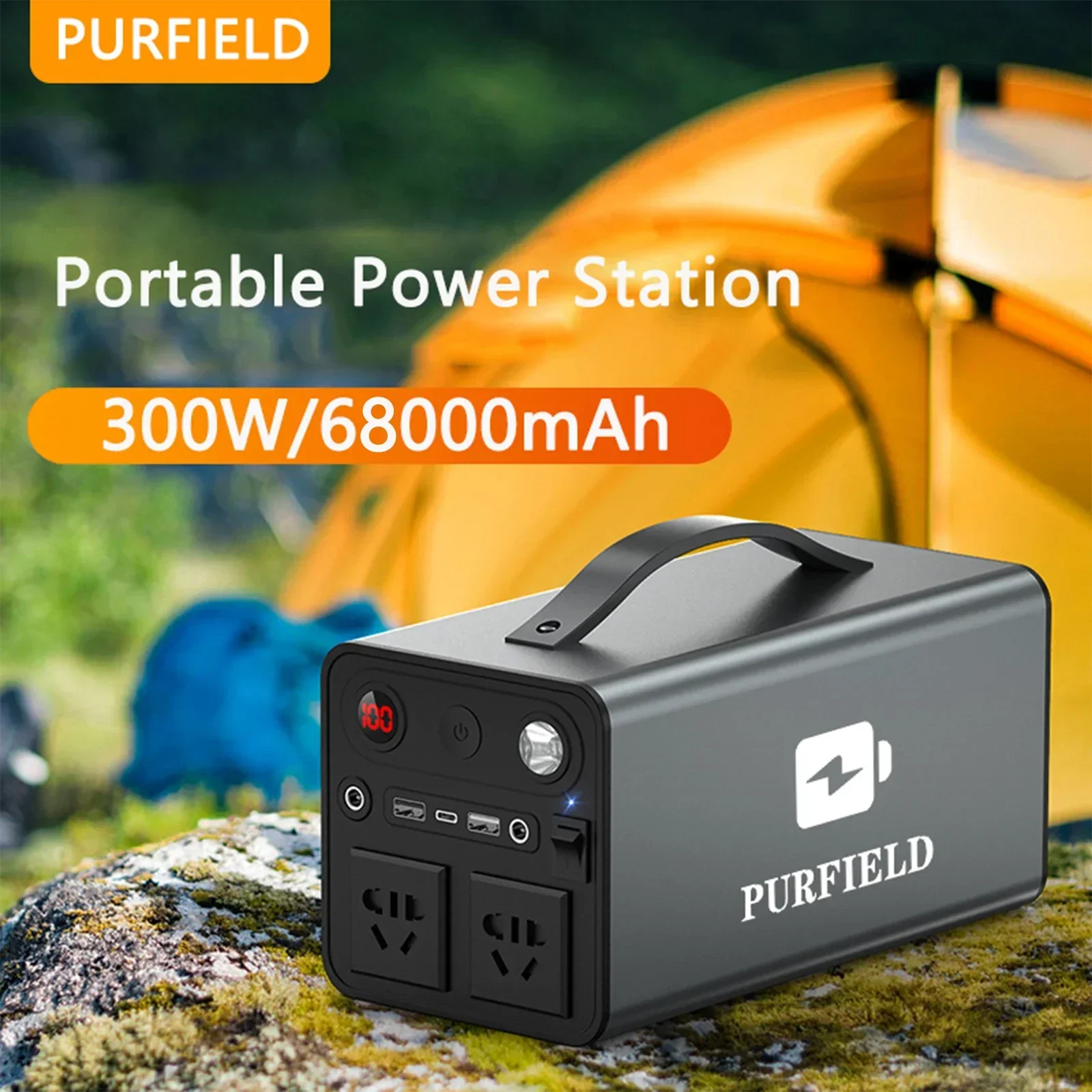 Ac Outdoor Power - PURFIELD przenośna moc 68000mAh 300W stacja