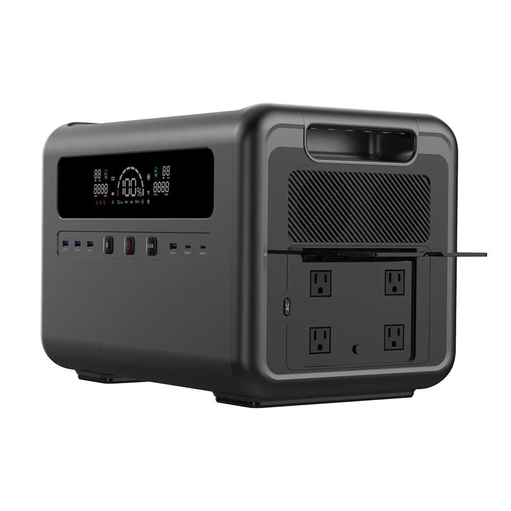 Outdoor Power Station - Generator solarny 2400W, przenośna stacja zasilania