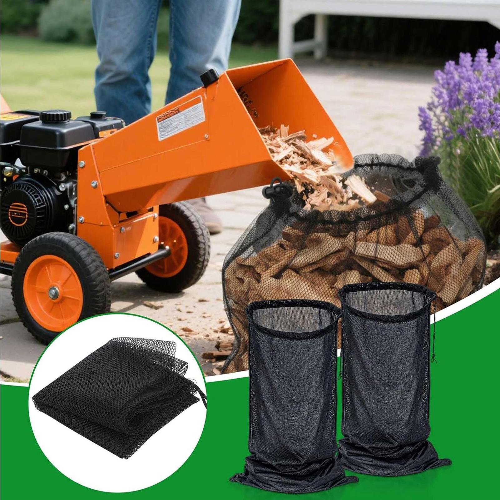 Garden Shredder Chipper - Worek na kruszony drewno, siatkowy worek