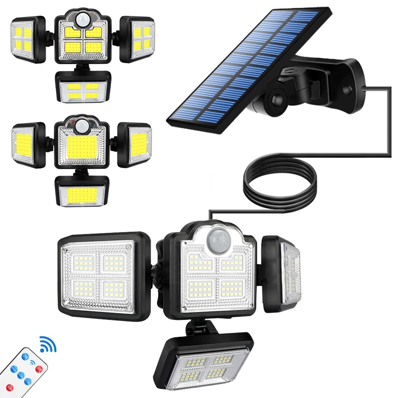 Outdoor Power Brush - Lampa słoneczna o dużej mocy 192COB
