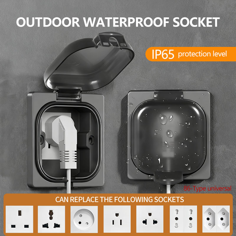 Outdoor Power Inlet Box - Wodoodporne gniazdo zewnętrzne IP65, gniazdo ścienne