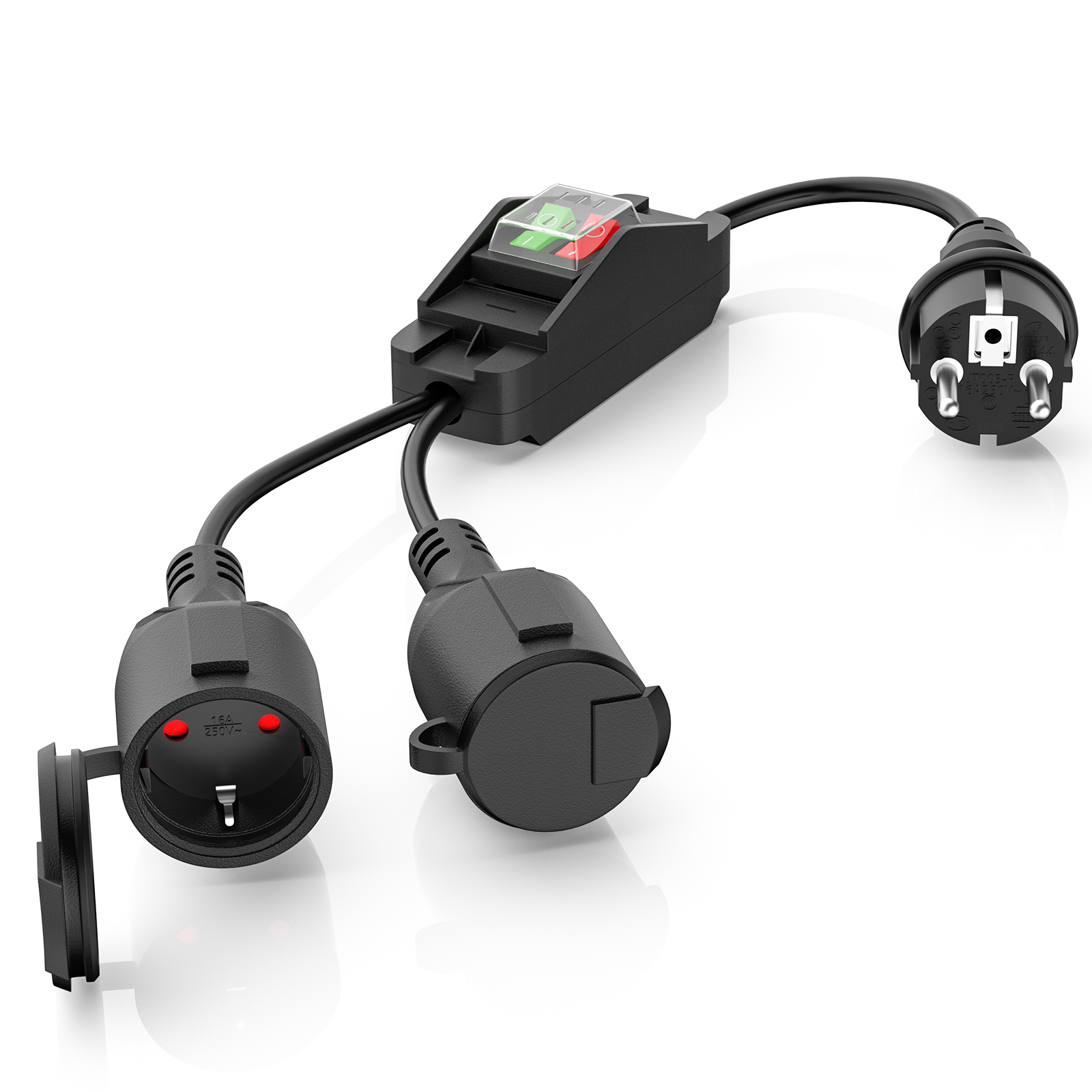 Outdoor Power Inlet Box - Przedłużacz z podwójną wtyczką 2 gniazda