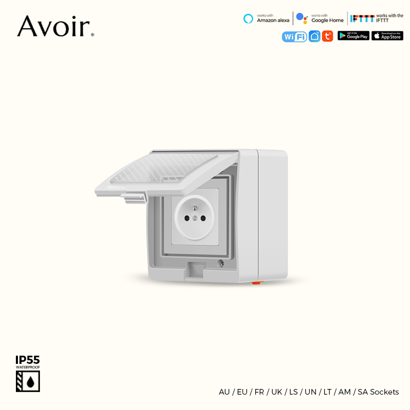 Outdoor Power Outlet Wifi - Avoir Tuya inteligentne wodoodporne gniazdo Wifi
