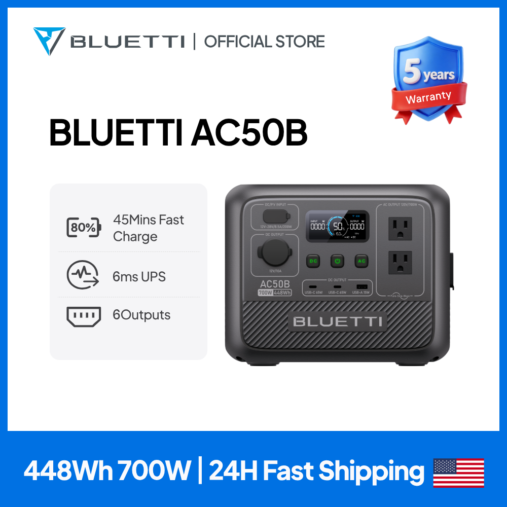 Outdoor Power Wash - BLUETTI AC50B Przenośna Stacja Zasilania 700W