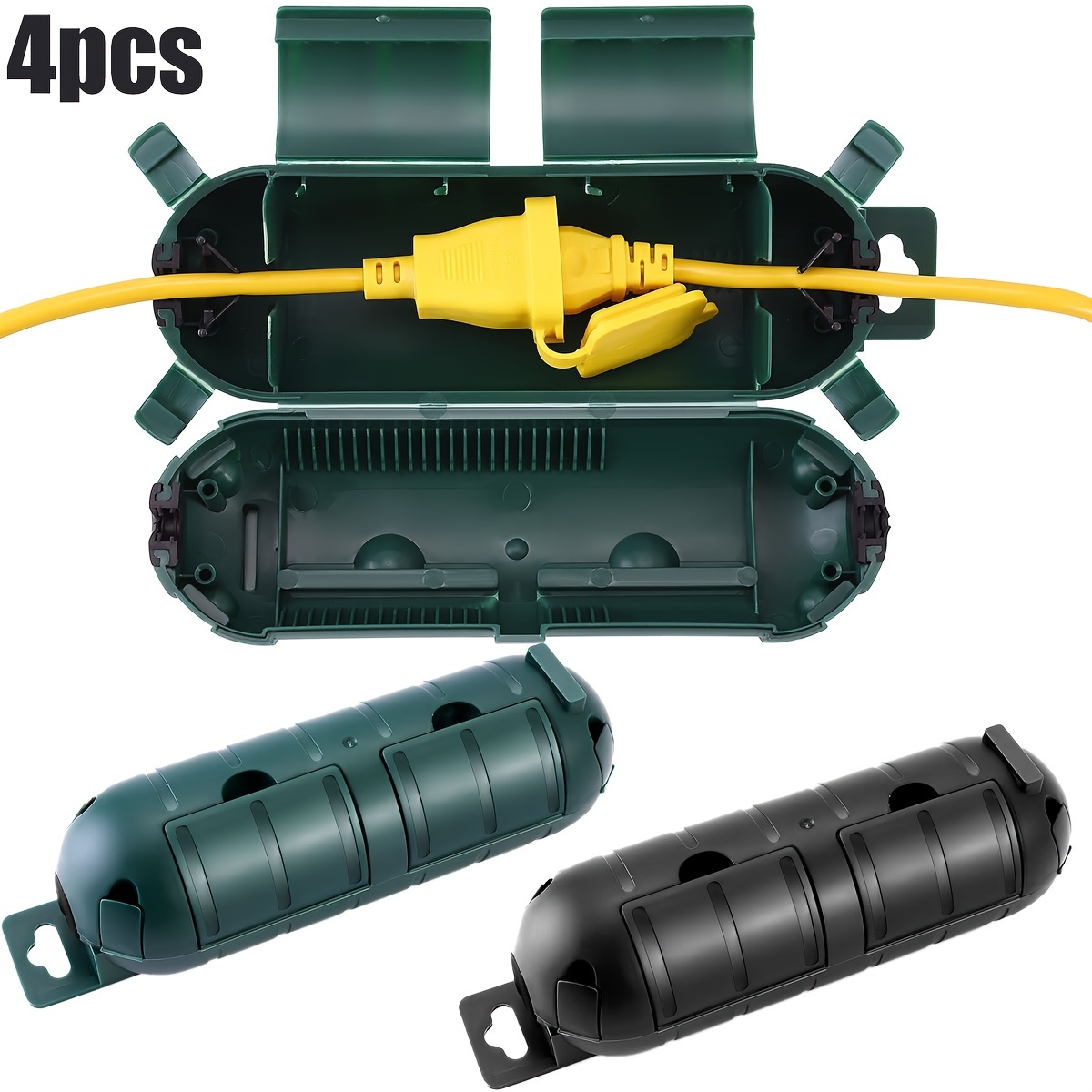 Extension Cord Outdoor - 4 szt. Przedłużacz zewnętrzny Uszczelka pokrywy