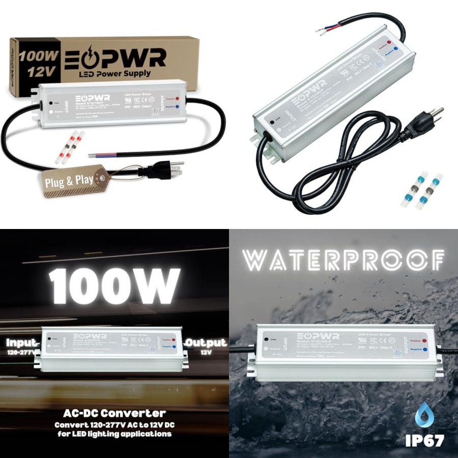 Ac Outdoor Power - Wodoodporny zasilacz LED IP67 AC120-277V na