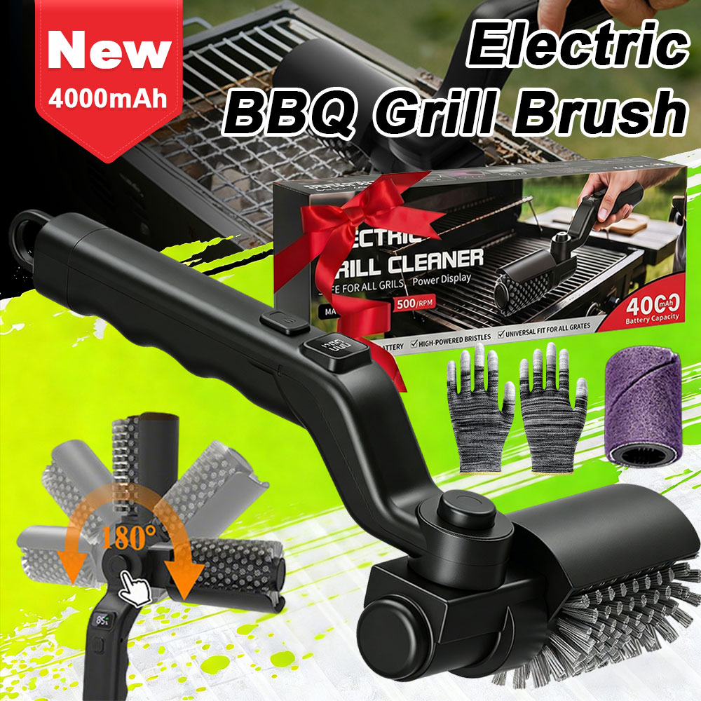 Outdoor Power Brush - Elektryczna szczotka do czyszczenia grilla, bezprzewodowa,