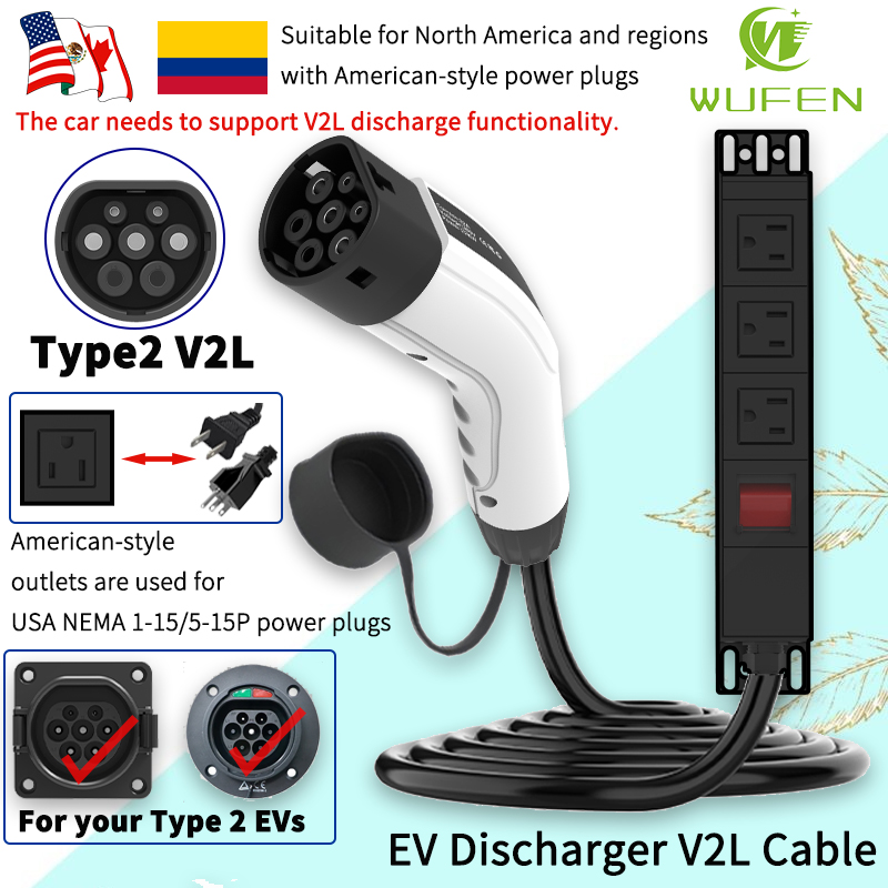 Ac Outdoor Power - Kabel V2L WUFEN Przenośny Typ 2