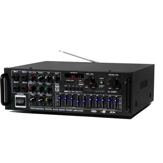 Outdoor Power Amplifier - Dobry, mocny wzmacniacz domowy 12V/220V Bluetooth