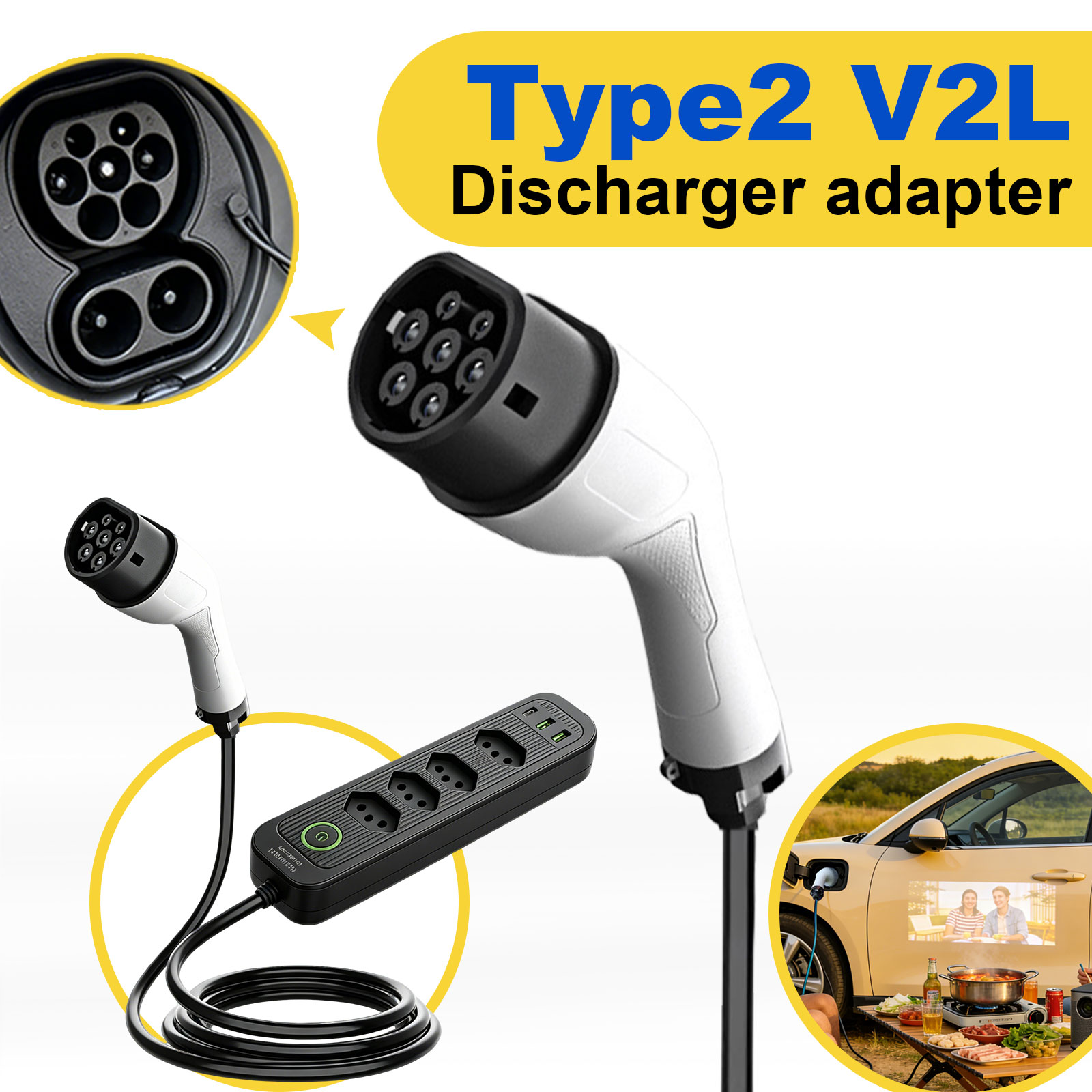 Adapter rozruchowy Type2 V2L 1 – Outdoor Power Station recenzja i cena