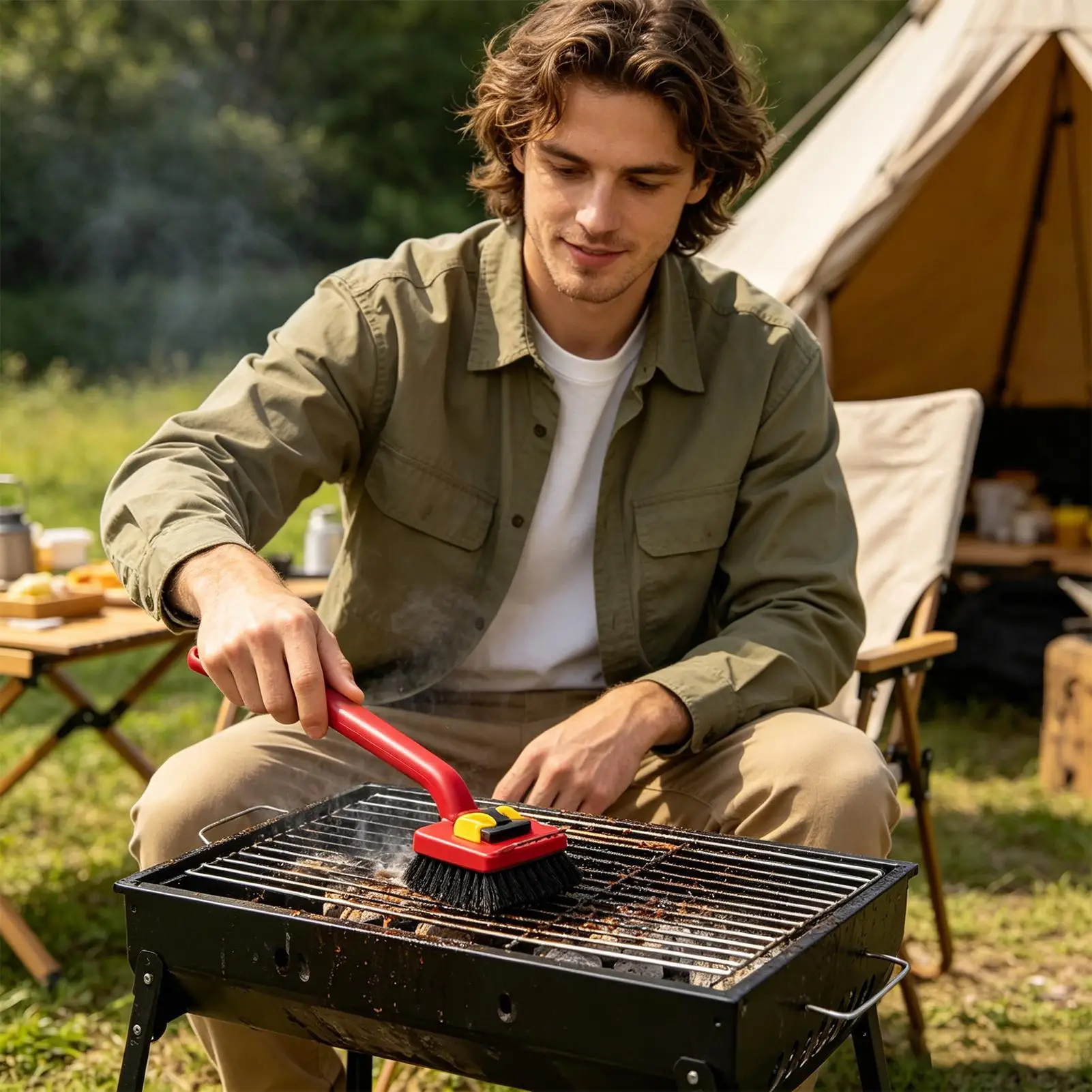 Szczotka do grillowania z dług – Outdoor Power Brush recenzja i cena