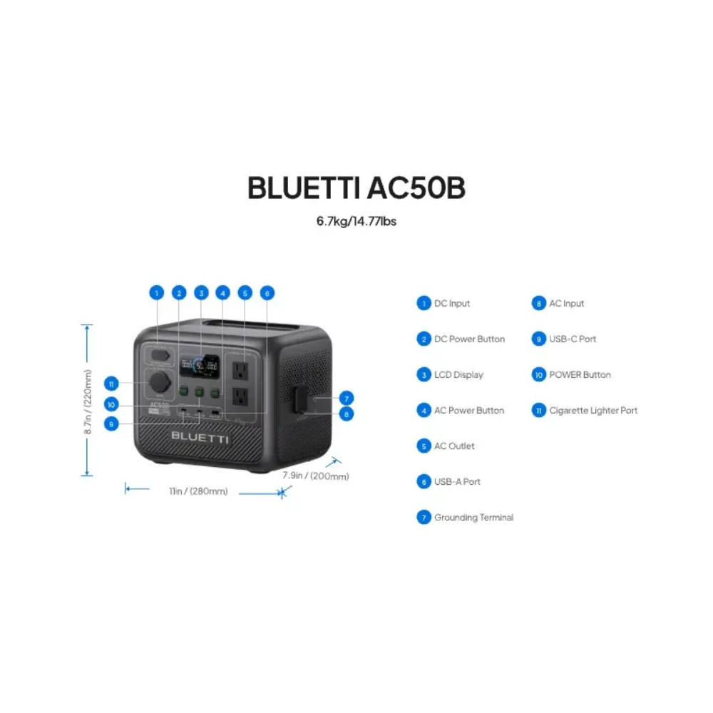 BLUETTI AC50B Przenośna Stacja – Outdoor Power Wash recenzja i cena