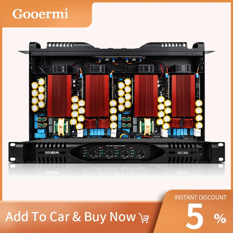 Gooermi DE2300 1U 4-kanałowy w – Outdoor Power Amplifier recenzja i cena