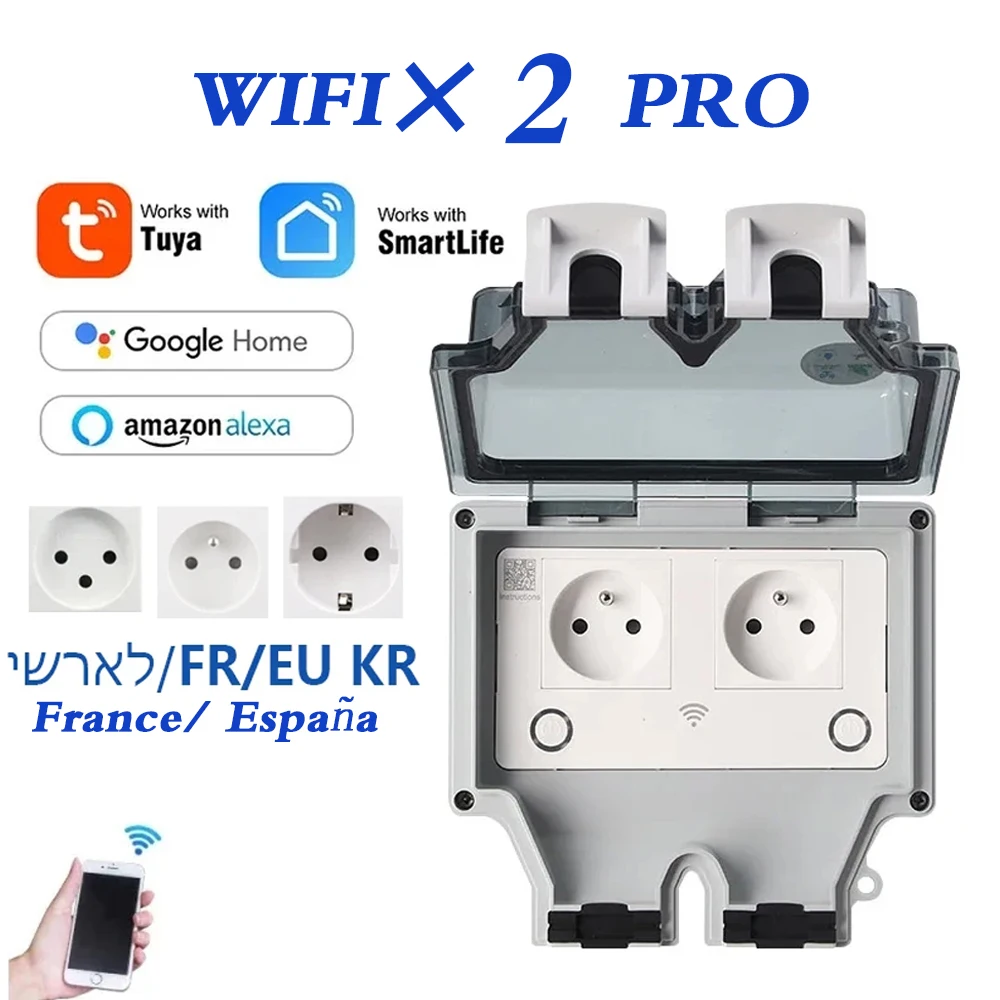 EU FR smart Tuya wodoodporne g – Outdoor Power Inlet Box recenzja i cena
