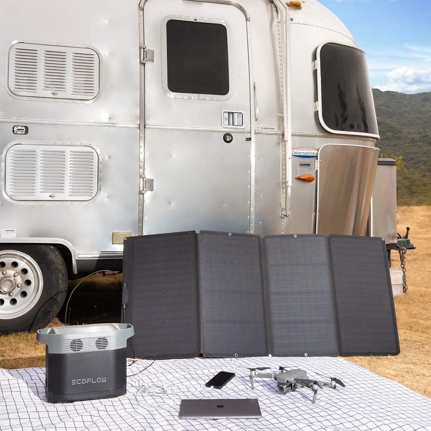 Składany panel słoneczny 160 W – Outdoor Power Station recenzja i cena