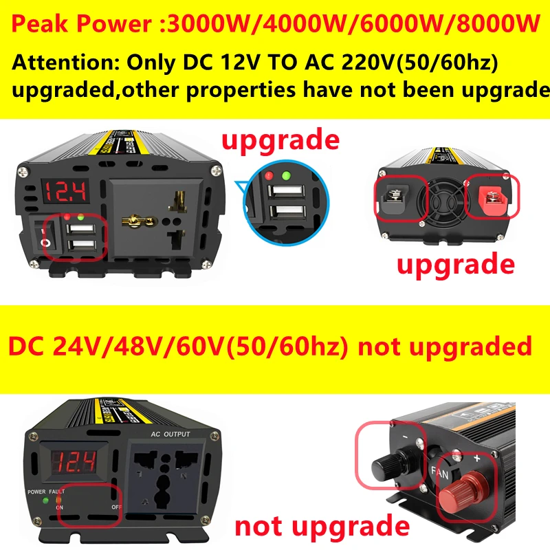 6000W DC12/24V do AC 220V czys – Ac Outdoor Power recenzja i cena